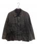 Y'S for men（ワイズフォーメン）の古着「24AW BLEACHING DENIM BLOUSON WITH 5-POCKETS ブリーチジャケット」｜ブラック