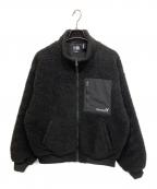 GROUND Y×New Eraグラウンドワイ×ニューエラ）の古着「BOA BLOUSON GY LOGO フリースジャケット」｜ブラック