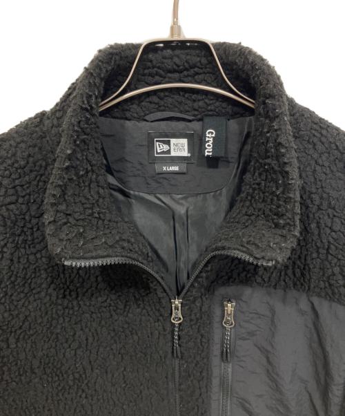 GROUND Y（グラウンドワイ）GROUND Y (グラウンドワイ) New Era (ニューエラ) BOA BLOUSON GY LOGO フリースジャケット ブラック サイズ:ＸＬの古着・服飾アイテム