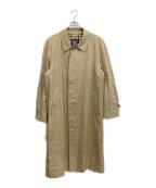Burberry'sバーバリーズ）の古着「裏ノバチェック比翼ステンカラーコート」｜ベージュ