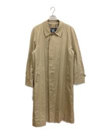 Burberry's（バーバリーズ）の古着「裏ノバチェック比翼ステンカラーコート」｜ベージュ