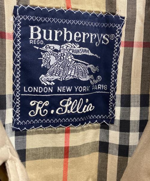 Burberry's（バーバリーズ）Burberry's (バーバリーズ) 裏ノバチェック比翼ステンカラーコート ベージュ サイズ:不明の古着・服飾アイテム