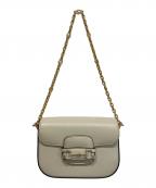 GUCCIグッチ）の古着「HORSEBIT 1955 ミニ ショルダーバッグ」｜アイボリー