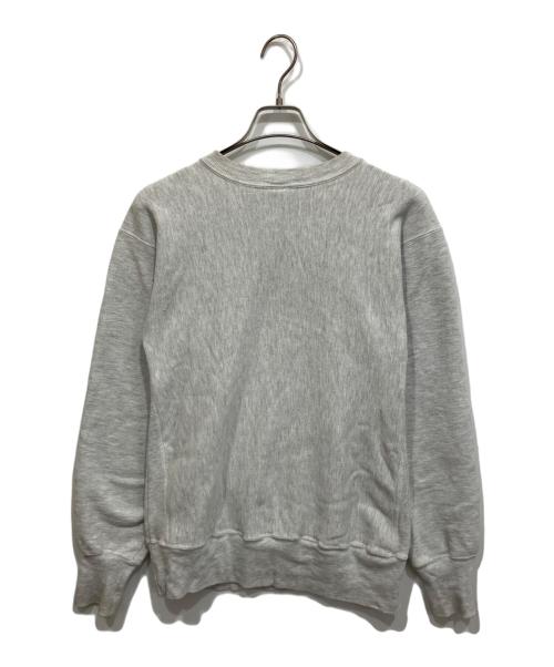 Champion REVERSE WEAVE（チャンピオン リバース ウィーブ）Champion REVERSE WEAVE (チャンピオン リバース ウィーブ) 90S  3段プリント スウェット グレー×レッド サイズ:Lの古着・服飾アイテム
