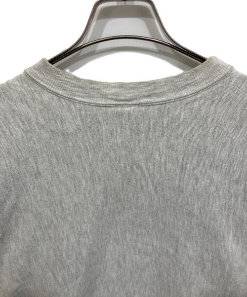 Champion REVERSE WEAVE（チャンピオン リバース ウィーブ）Champion REVERSE WEAVE (チャンピオン リバース ウィーブ) 90S  3段プリント スウェット グレー×レッド サイズ:Lの古着・服飾アイテム