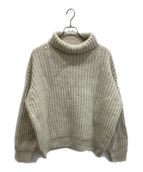 VISVIM（ビズビム）VISVIM (ビズビム) AMPLUS TURTLENECK KNIT タートルネックニット ベージュ サイズ:4の古着・服飾アイテム