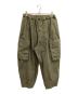 mù（ムー）の古着「PLEATED CARGO TROUSERS LEOPARD CAMO/カーゴパンツ」｜カーキ