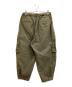mù (ムー) PLEATED CARGO TROUSERS LEOPARD CAMO/カーゴパンツ カーキ サイズ:L：8000円