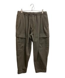 LOOPE（ルーペ）の古着「PLEATED EASY CARGO/カーゴパンツ」｜グリーン