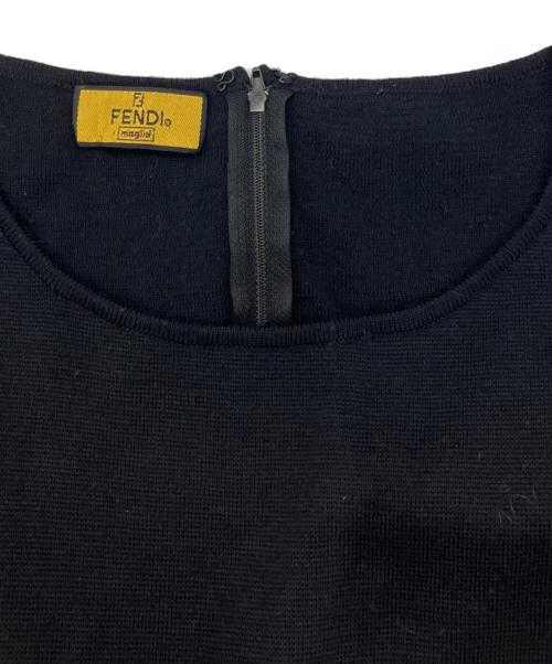 FENDI（フェンディ）FENDI (フェンディ) ニットワンピース ブラック サイズ:40の古着・服飾アイテム