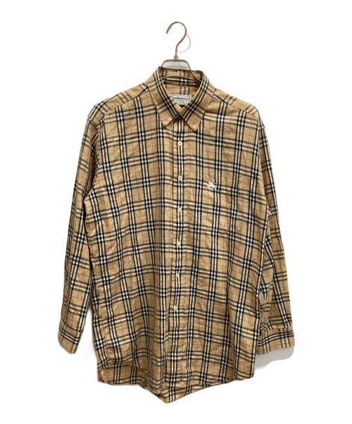 Burberry's（バーバリーズ）Burberry's (バーバリーズ) 90S ノバチェックシャツ ベージュ サイズ:Lの古着・服飾アイテム