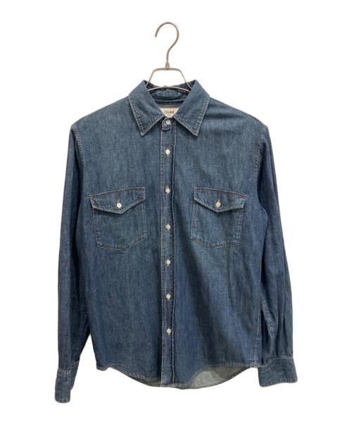 CELINE（セリーヌ）CELINE (セリーヌ) 20SS デニムシャツ エディ期 ブルー サイズ:Sの古着・服飾アイテム