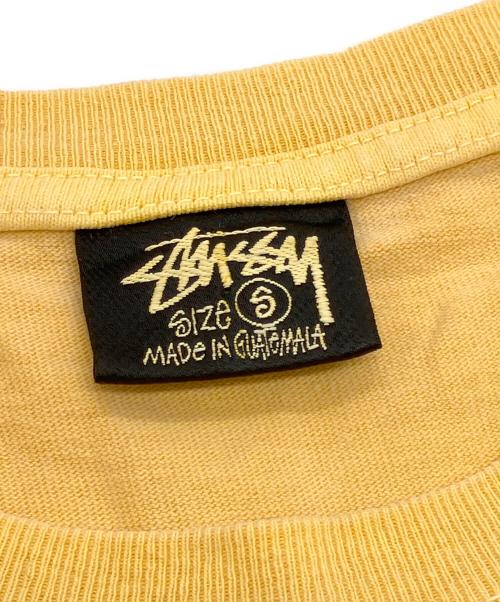 stussy（ステューシー）stussy (ステューシー) Camellias Dyed T-shirt イエロー サイズ:Sの古着・服飾アイテム