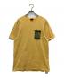 stussy（ステューシー）の古着「Camellias Dyed T-shirt」｜イエロー