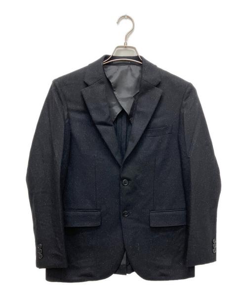 EDIFICE（エディフィス）EDIFICE (エディフィス) シルクネップ ツイル 2ボタン ジャケット ブラック サイズ:Sの古着・服飾アイテム