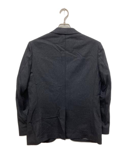 EDIFICE（エディフィス）EDIFICE (エディフィス) シルクネップ ツイル 2ボタン ジャケット ブラック サイズ:Sの古着・服飾アイテム