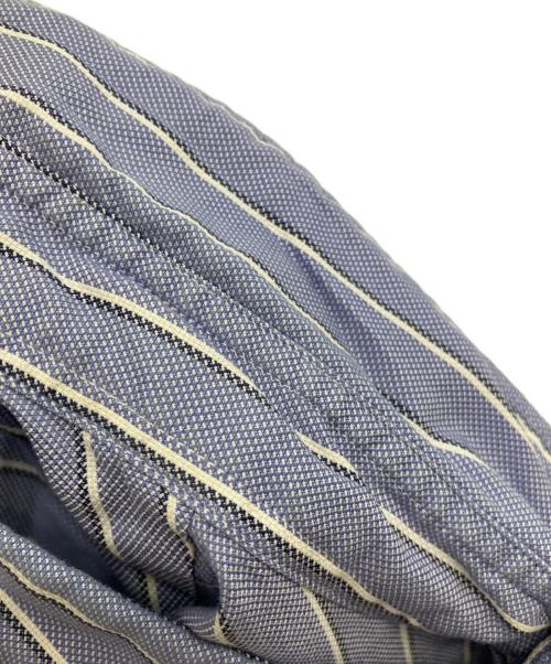 COMME des GARCONS HOMME（コムデギャルソン オム）COMME des GARCONS HOMME (コムデギャルソン オム) ストライプ切り替えSSシャツ スカイブルー サイズ:Mの古着・服飾アイテム