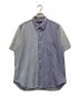 COMME des GARCONS HOMME（コムデギャルソン オム）の古着「ストライプ切り替えSSシャツ」｜スカイブルー