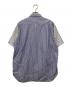 COMME des GARCONS HOMME (コムデギャルソン オム) ストライプ切り替えSSシャツ スカイブルー サイズ:M：5000円