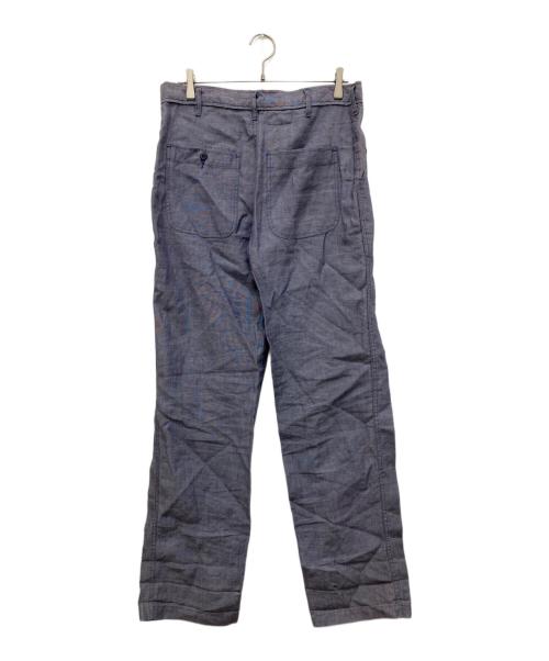 YMCLKY（ワイエムシーエルケーワイ）YMCLKY (ワイエムシーエルケーワイ) リネンベイカーパンツ インディゴ サイズ:33の古着・服飾アイテム