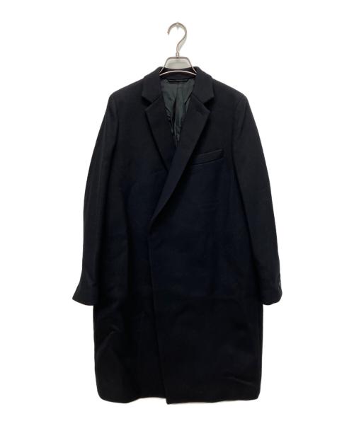 THE RERACS（ザ リラクス）THE RERACS (ザ リラクス) メルトンチェスターコート ブラック サイズ:38の古着・服飾アイテム