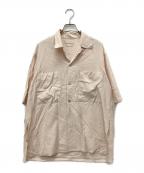 YOKEヨーク）の古着「WIDE FIT OPEN COLLAR SHIRT」｜ピンク