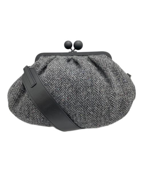 WEEKEND Max Mara（ウィークエンド マックスマーラ）WEEKEND Max Mara (ウィークエンド マックスマーラ) ヘリンボーンがま口バッグ グレー サイズ:下記参照の古着・服飾アイテム