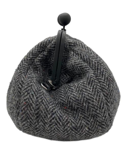 WEEKEND Max Mara（ウィークエンド マックスマーラ）WEEKEND Max Mara (ウィークエンド マックスマーラ) ヘリンボーンがま口バッグ グレー サイズ:下記参照の古着・服飾アイテム