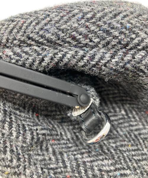 WEEKEND Max Mara（ウィークエンド マックスマーラ）WEEKEND Max Mara (ウィークエンド マックスマーラ) ヘリンボーンがま口バッグ グレー サイズ:下記参照の古着・服飾アイテム