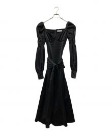 melt the lady（メルトザレディ）の古着「both feet slit dress」｜ブラック