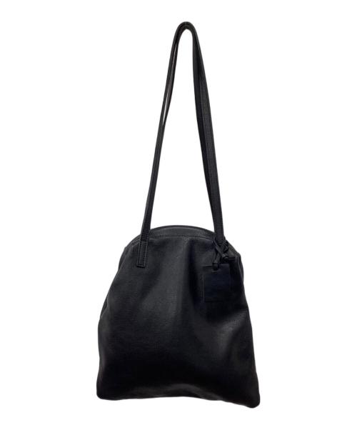 pomtata（ポンタタ）pomtata (ポンタタ) レザーがま口ショルダーバッグ ブラック サイズ:下記参照の古着・服飾アイテム