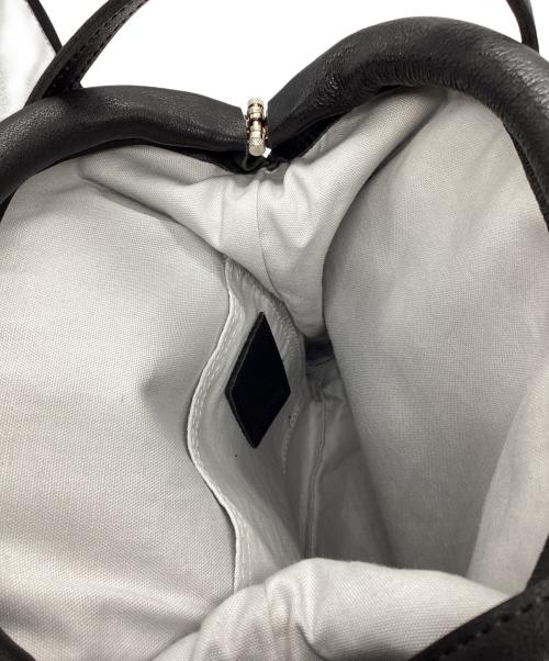 pomtata（ポンタタ）pomtata (ポンタタ) レザーがま口ショルダーバッグ ブラック サイズ:下記参照の古着・服飾アイテム