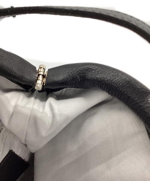 pomtata（ポンタタ）pomtata (ポンタタ) レザーがま口ショルダーバッグ ブラック サイズ:下記参照の古着・服飾アイテム