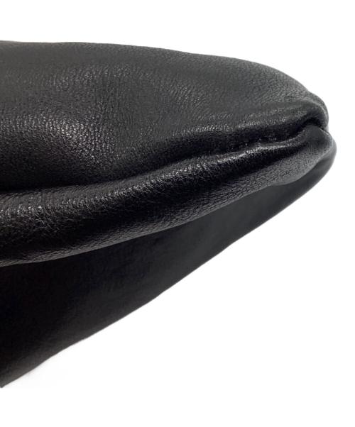 pomtata（ポンタタ）pomtata (ポンタタ) レザーがま口ショルダーバッグ ブラック サイズ:下記参照の古着・服飾アイテム