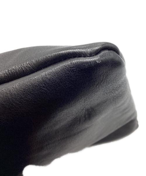 pomtata（ポンタタ）pomtata (ポンタタ) レザーがま口ショルダーバッグ ブラック サイズ:下記参照の古着・服飾アイテム