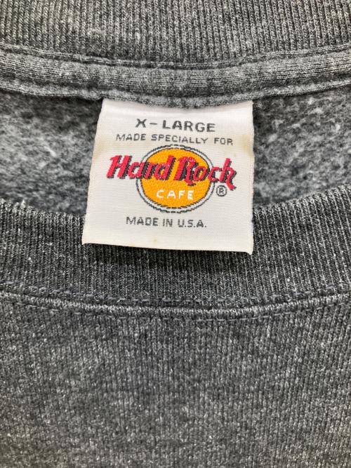 Hard Rock cafe（ハードロックカフェ）Hard Rock cafe (ハードロックカフェ) スウェット ブラック サイズ:XLの古着・服飾アイテム