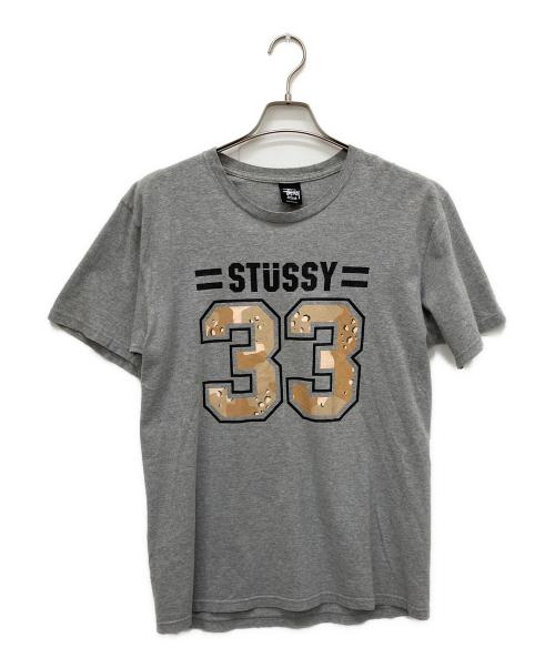 stussy（ステューシー）stussy (ステューシー) ナンバリングTシャツ グレー サイズ:Mの古着・服飾アイテム