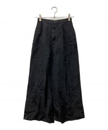 tricot COMME des GARCONS（トリココムデギャルソン）の古着「フラワーエンブロイダリーパンツ」｜ブラック