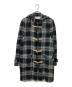 COMME des GARCONS SHIRT（コムデギャルソンシャツ）の古着「ウール縮絨チェックダッフルコート」｜グリーン