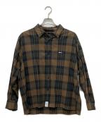 DESCENDANTディセンダント）の古着「GORDIE PLAID LS SHIRT」｜ブラウン