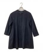 JURGEN LEHLヨーガンレール）の古着「ノーカラーコート」｜ブラック