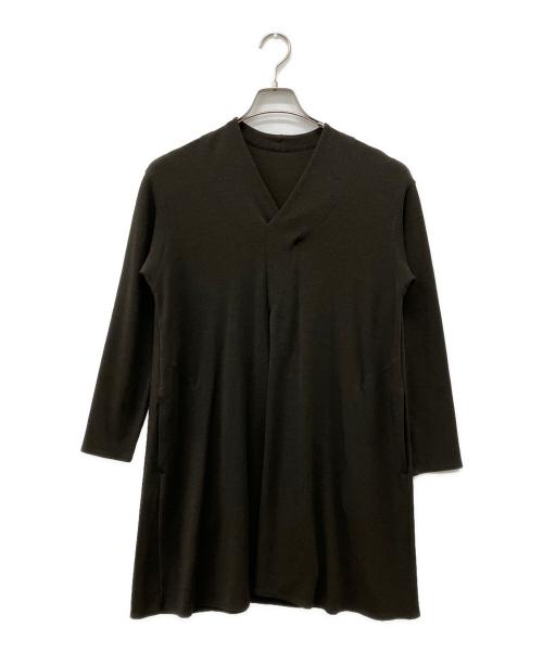 JURGEN LEHL（ヨーガンレール）JURGEN LEHL (ヨーガンレール) ウールシルクワンピース ブラウン サイズ:Mの古着・服飾アイテム