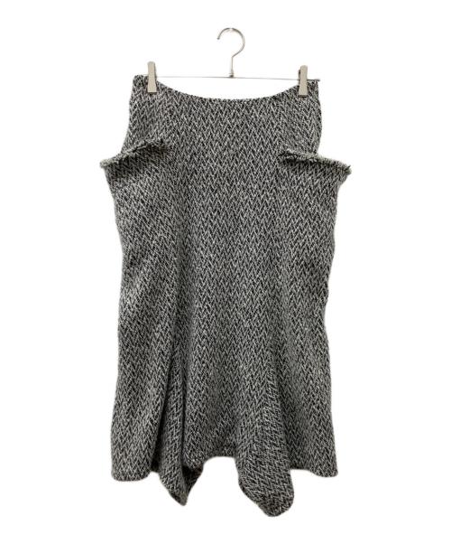 Y's（ワイズ）Y's (ワイズ) ウールツイードサルエルパンツ グレー サイズ:1の古着・服飾アイテム