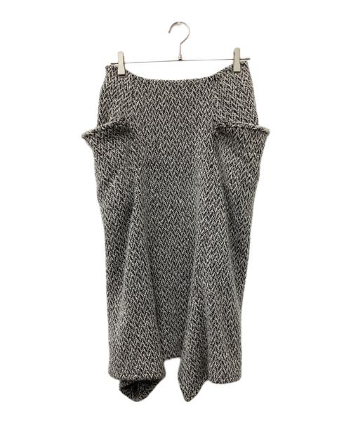 Y's（ワイズ）Y's (ワイズ) ウールツイードサルエルパンツ グレー サイズ:1の古着・服飾アイテム
