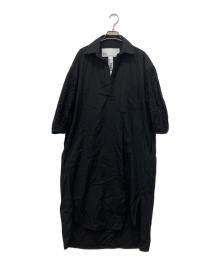 ticca（ティッカ）の古着「レースパフスリーブワンピース」｜ブラック