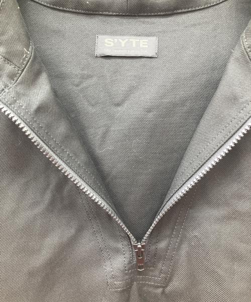 s'yte（サイト）s'yte (サイト) French Worker Surge Military Pullover Zip Hood Jacket ブラック サイズ:Lの古着・服飾アイテム