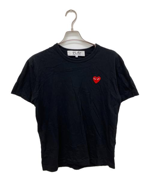 PLAY COMME des GARCONS（プレイコムデギャルソン）PLAY COMME des GARCONS (プレイコムデギャルソン) PLAYワッペンTシャツ ブラック サイズ:XLの古着・服飾アイテム