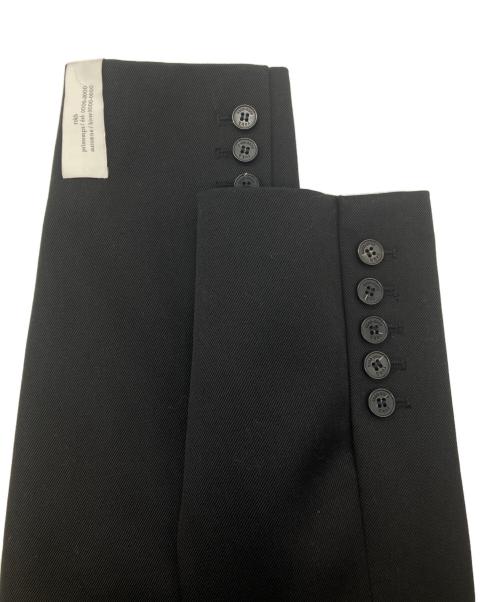 H&M（エイチアンドエム）H&M (エイチアンドエム) rokh (ロク) ベルテッドダブルジャケット ブラック サイズ:Sの古着・服飾アイテム