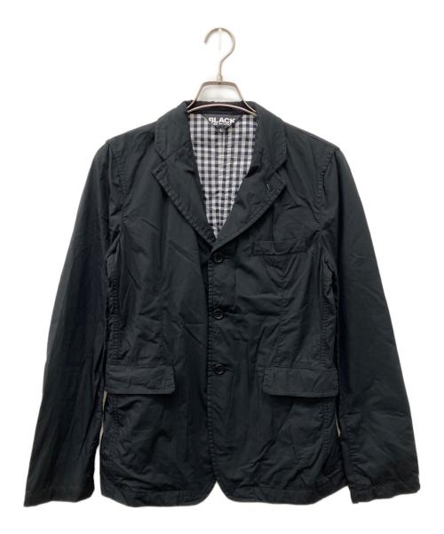 BLACK COMME des GARCONS（ブラックコムデギャルソン）BLACK COMME des GARCONS (ブラックコムデギャルソン) ギンガム切り替え3Bジャケット ブラック サイズ:Lの古着・服飾アイテム