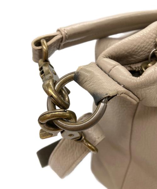 DAKOTA（ダコタ）DAKOTA (ダコタ) レザー2wayバッグ ベージュの古着・服飾アイテム